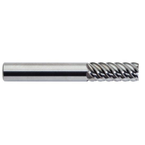Picture of M.A. Ford 11337500R.020 Dia 3/8 SH 0.3750 LOC 0.8750 OAL2.50 End Mill Standard Flute High Helix Carbide Uncoated Single End Corner Radius0.0200 0.51mm TuffCut® SS